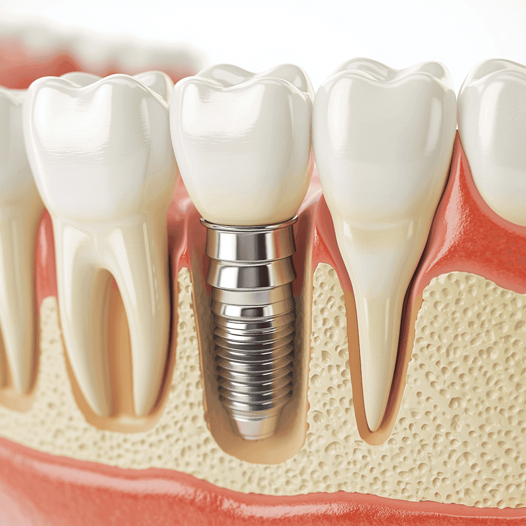 Dental implant illustration